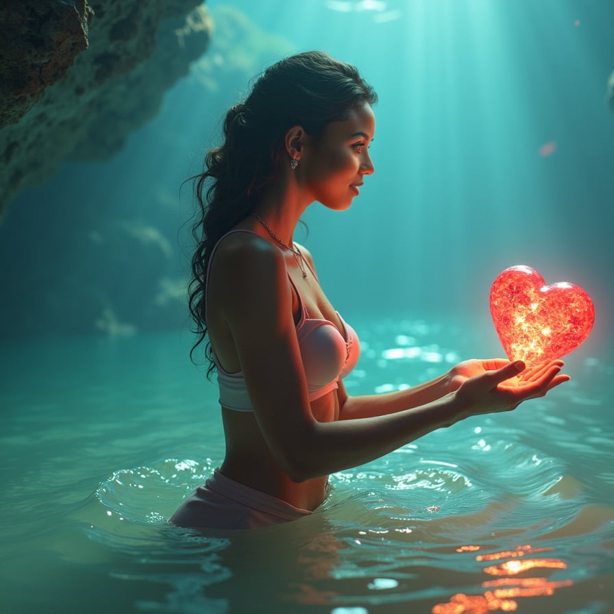 A diver discovers a glowing, heart-shaped gemstone at the bottom of the ocean on Valentine’s Day. The locals believe it’s cursed, but you’re drawn to its beauty. As you hold it, visions of a tragic love story from centuries ago flood your mind.
