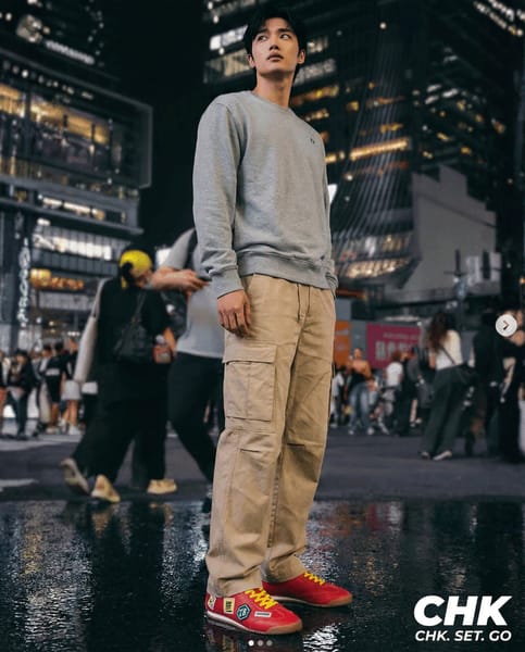 {
  "task_name": "Sneaker Try-On | A>C>B | Match Input B Style Exactly",
  "inputs": {
    "A": "sneaker product photo (single image) — product of truth",
    "B": "brand style reference photo (campaign look) — style of truth",
    "C": "user full body photo — identity of truth"
  },
  "role_map": {
    "priority_order": ["A_product_truth", "C_user_identity", "B_style_truth"],
    "A_product_truth": {
      "description": "Absolute source for sneaker identity. Never redesign.",
      "locks": [
        "shape",
        "proportions",
        "sole_thickness",
        "materials",
        "stitching",
        "colorway",
        "logo_design",
        "logo_placement",
        "logo_orientation",
        "logo_sharpness"
      ],
      "allowed": ["minor lighting adaptation", "minor reflection adaptation"],
      "forbidden": [
        "redesign",
        "logo distortion",
        "brand alteration",
        "blurred or unreadable logos",
        "added text/labels on sneaker"
      ]
    },
    "C_user_identity": {
      "description": "Absolute source for user identity (face + body). Must remain recognizable.",
      "locks": ["face identity", "body proportions", "skin tone"],
      "allowed": [
        "light commercial polish (natural contrast, clean rendering)",
        "minor artifact cleanup"
      ],
      "forbidden": ["face reshaping", "beauty-filter look", "identity drift"]
    },
    "B_style_truth": {
      "description": "Match Input B's visual language as closely as possible while keeping A and C locks.",
      "match_exactly": [
        "lighting direction/intensity",
        "color grading and contrast",
        "environment type and time-of-day",
        "camera angle and framing",
        "lens perspective/distortion level",
        "depth of field / background sharpness",
        "mood/attitude",
        "styling vibe (streetwear campaign)",
        "overall realism level"
      ],
      "do_not_copy": [
        "B person identity",
        "B face",
        "B body type",
        "B exact wardrobe items/branding text"
      ],
      "strength": "strong"
    }
  },
  "objective": {
    "goal": "Generate one 4:5 real commercial campaign photo where the user (C) is wearing the exact sneaker (A), and the entire photo style matches Input B (lighting/camera/environment/color/mood) as closely as possible.",
    "success_criteria": [
      "User remains clearly recognizable as themselves",
      "Sneaker from A is unchanged and logo is perfectly sharp/readable",
      "Photo reads as real commercial photography (no AI composite look)",
      "Sneaker is emphasized, but full outfit still looks good"
    ]
  },
  "composition_rules": {
    "pose": {
      "mode": "match_B_pose_language",
      "requirements": [
        "Adapt the user pose to match B's pose language (angle, attitude, weight shift) while staying natural for the user",
        "Do not replicate B pose 1:1 if incompatible with C anatomy or framing"
      ]
    },
    "clothing": {
      "preserve_user_clothing": true,
      "auto_adjust_only_for_visibility": [
        "pants hem fold/crop to expose sneaker cleanly"
      ],
      "forbidden": [
        "outfit replacement",
        "adding new garments",
        "adding brand logos or text"
      ],
      "style_requirement": "Make the existing outfit look intentional and campaign-ready via lighting, grading, and clean rendering (not wardrobe change)."
    },
    "sneaker_integration": {
      "replace_existing_footwear": true,
      "fit_and_scale": [
        "correct size relative to foot",
        "correct sole thickness per A",
        "correct perspective per B camera"
      ],
      "ground_contact": {
        "must_be_physical": true,
        "includes": ["correct shadow", "weight/pressure realism", "consistent perspective"]
      },
      "visibility": {
        "must_be_visible": true,
        "occlusion_policy": "keep_visible",
        "requirements": [
          "Ensure sneaker is unobstructed and visually readable",
          "Adjust clothing edges only if needed to keep sneaker visible"
        ]
      },
      "emphasis": {
        "priority": "high",
        "methods": [
          "composition frames sneaker clearly",
          "subtle perspective advantage consistent with B",
          "lighting highlights sneaker surfaces without blowing out logos"
        ]
      }
    },
    "camera_and_scene": {
      "source_of_truth": "B",
      "match": [
        "camera height and tilt",
        "framing and subject placement",
        "lens feel (wide vs normal)",
        "background density and bokeh/sharpness",
        "scene scale cues (street depth, signage, steps, pavement, etc.)"
      ]
    }
  },
  "output_settings": {
    "aspect_ratio": "4:5",
    "count": 1,
    "quality": "high",
    "style": "real commercial photography",
    "no_ai_composite_look": true
  },
  "hard_exclusions": [
    "stylized",
    "illustration",
    "cgi look",
    "cartoon",
    "anime",
    "over-smoothing",
    "plastic skin",
    "identity drift",
    "fashion distortion",
    "logo blur",
    "logo deformation",
    "added text or labels",
    "watermarks"
  ],
  "rejection_policy": {
    "reject_if": [
      "feet missing",
      "legs missing",
      "extreme pose that prevents realistic shoe placement",
      "severe blur",
      "feet area heavily occluded"
    ],
    "on_reject_message": "Please upload a full-body photo with clear legs and feet visible, minimal motion blur, and a natural standing or casual pose. Avoid extreme angles and heavy occlusion around the shoes."
  },
  "prompt_template": {
    "instruction": [
      "Use Input A as the only truth for sneaker design and branding. Do not redesign. Keep logos perfectly sharp and readable.",
      "Use Input C as the only truth for the person (face + body). The user must remain recognizable. Allow only light commercial polish; no face reshaping.",
      "Match Input B's style as closely as possible: lighting, environment, camera angle/framing, lens perspective, depth of field, color grading, contrast, and mood.",
      "Replace the user's footwear with the exact sneaker from A. Ensure realistic fit, correct scale, and physical ground contact with accurate shadow and perspective.",
      "Emphasize the sneaker as the main focal point, but keep the full outfit looking good and campaign-ready using B-style lighting and grading (no wardrobe replacement).",
      "Output one 4:5 real commercial streetwear campaign photo. No stylization, no CGI, no added text, no watermarks, no AI composite look."
    ]
  }
}