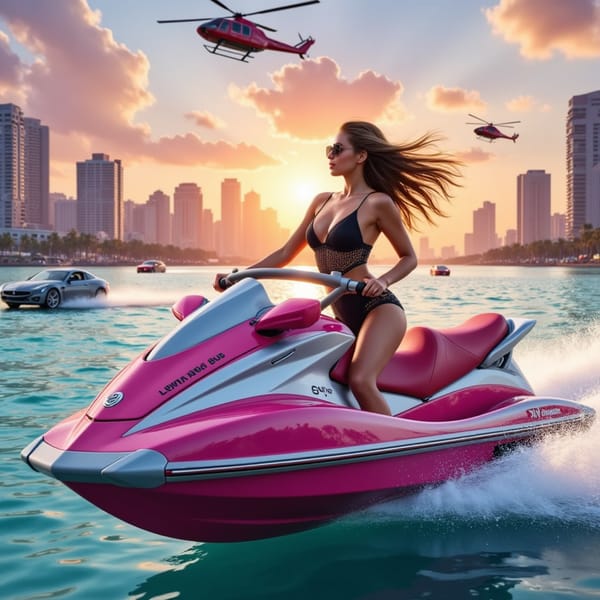 gta6 high tide pursuit AI Image