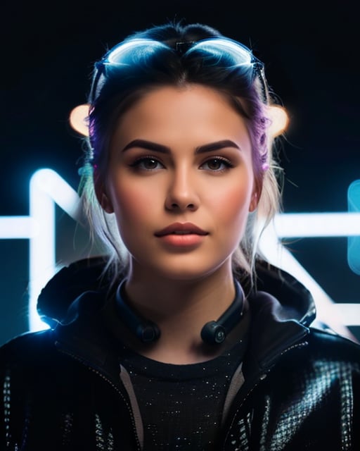 vibrant neon lighting