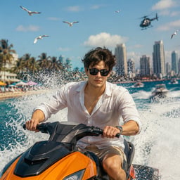 Rev up the chaos! Our AI-powered GTA VI: High Tide Pursuit image generator lets you craft intense, high-octane scenes straight out of Vice City. Picture neon-lit chases, speedboats slicing through waves, and explosive action under the Miami sun.