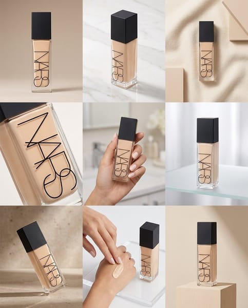 Use the attached product image as the ONLY reference.
The product’s identity must be preserved consistently across all images.IDENTITY RULES (MEDIUM LOCK):
- Preserve product shape, proportions, dimensions, and structure
- Preserve logo design, placement, color, and orientation
- Logo must be perfectly readable in every image
- Preserve core color palette and material impression
- Minor lighting, reflection, and surface interpretation is allowed
- No redesign, no logo distortion, no brand alteration
- No text, no typography, no labels added or removed

GOAL — 3×3 PROFESSIONAL COMMERCIAL IMAGE GRID

Generate 9 cohesive, high-end commercial product images
arranged conceptually as a 3×3 grid.
Each image should feel suitable for e-commerce, catalogs, and brand marketing.

OVERALL VISUAL LANGUAGE (GLOBAL CONSISTENCY):
- Clean, mass-market commercial aesthetic
- Bright, soft, professional lighting
- Neutral to gently stylized color grading
- Unified mood across all 9 images
- Premium but approachable, not luxury, not editorial
- Hyper-clean commercial render with realistic materials

BACKGROUND & ENVIRONMENT (MIXED):
- Combination of:
  • Seamless studio gradients
  • Minimal lifestyle surfaces (tables, fabric, soft props)
  • Subtle abstract design elements
- Backgrounds must never overpower the product
- Keep scenes uncluttered and commercial-safe

CAMERA & COMPOSITION RULES:
- Mixed perspectives across the grid:
  • Eye-level product shots
  • 45-degree angles
  • Flat-lay where appropriate
- No extreme distortion
- Product must always be fully visible and clearly framed
- Natural, believable shadows and reflections

HUMAN INTERACTION:
- Hands are allowed in some images
- Hands must look natural, clean, and secondary
- No faces, no bodies, no lifestyle storytelling
- Hands must not cover the logo or key product features

3×3 GRID SHOT LOGIC (RANDOM BUT CURATED):
Generate a balanced mix such as:
- Clean hero-style product shots
- Slightly varied angles and distances
- Close-up detail shots (material, texture, logo)
- Lifestyle-context product placement
- Subtle interaction shots with hands
- Minimal abstract compositions for visual variety

Each image should feel different,
but all 9 must clearly belong to the same product line and campaign.

STRICT EXCLUSIONS:
- No text, captions, numbers, or graphic copy
- No brand redesign
- No exaggerated artistic effects
- No cinematic or moody lighting
- No surreal or fantasy elements
- No cluttered scenes

FINAL OUTPUT:
A coherent set of 9 professional commercial product images,
consistent in quality, identity, and brand safety,
suitable for direct use in e-commerce and marketing.