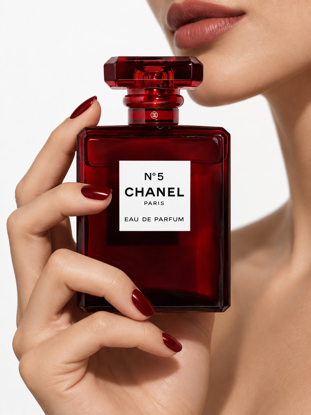 Beauty product with
model