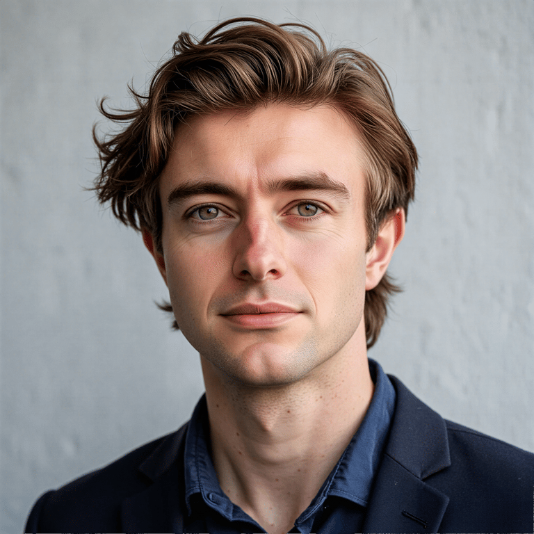 A highly realistic, highly detailed HDR passport photo of a man in his late 20s.