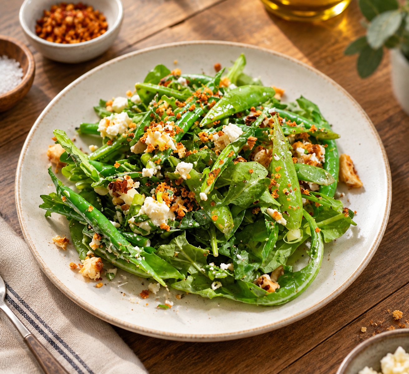 Menu-style food photo generated from the 50-word regular prompt