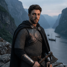 Create Viking AI images with Norse armor, mythic atmosphere, rugged styling, and warrior-inspired fantasy visuals.
