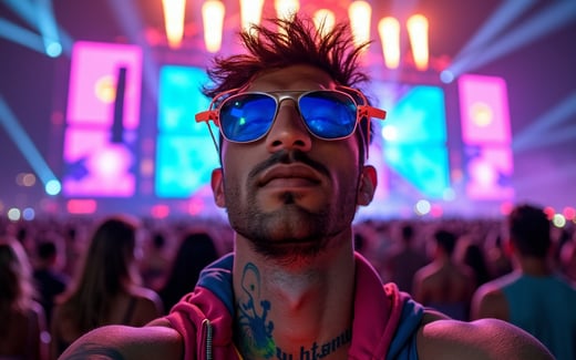 Music Festival AI image example
