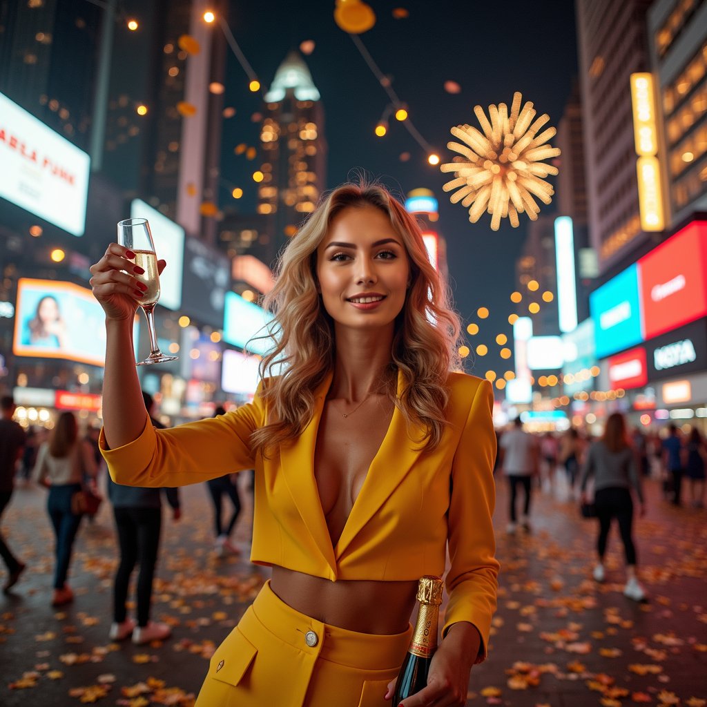 woman in yellow