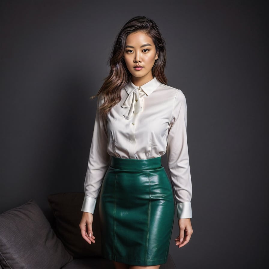 green professional dress