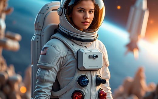 Astronaut AI image example