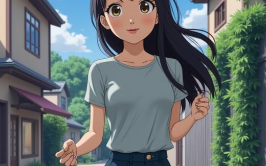 Studio Ghibli AI image example