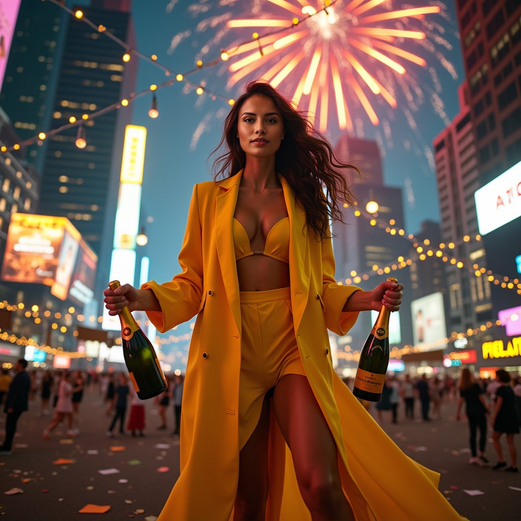 woman in yellow