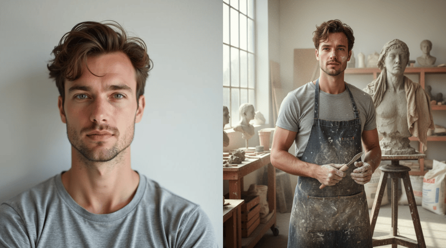 AI photo editor demonstration