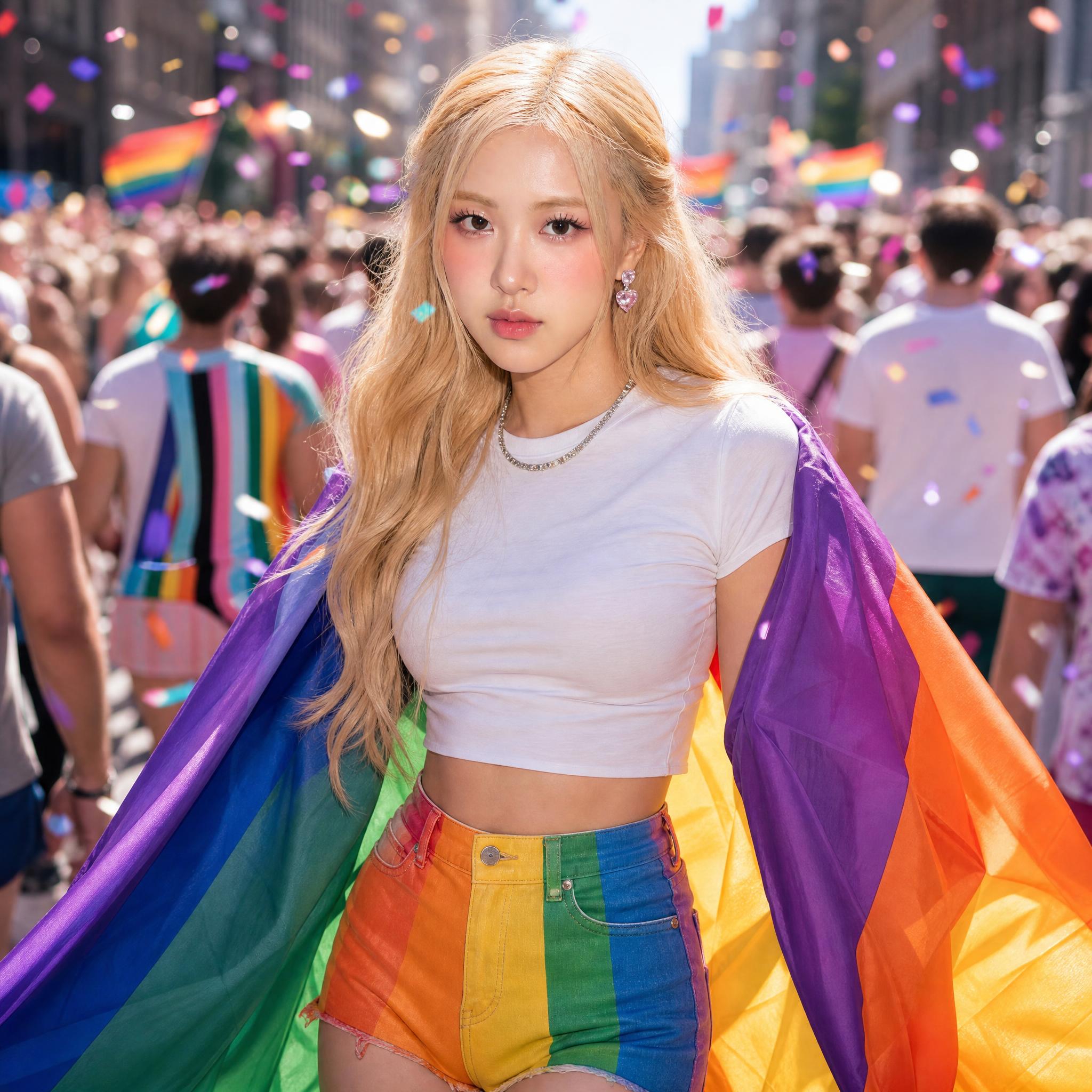 Classic Rainbow Portrait generated using PhotoGPT
