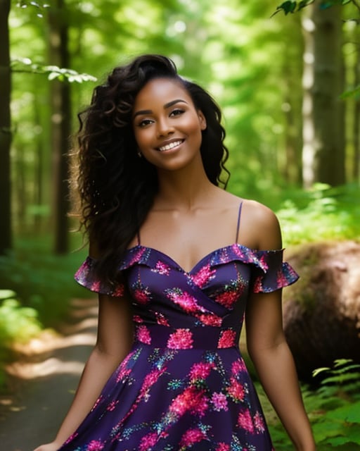 Energetic tropical adventurer, rainforest backdrop, lush greenery, and waterfalls.