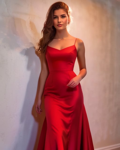 red dress
