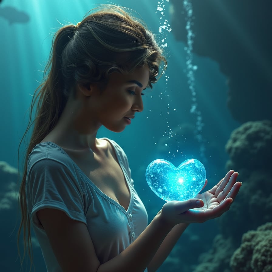 A diver discovers a glowing, heart-shaped gemstone at the bottom of the ocean on Valentine’s Day. The locals believe it’s cursed, but you’re drawn to its beauty. As you hold it, visions of a tragic love story from centuries ago flood your mind.