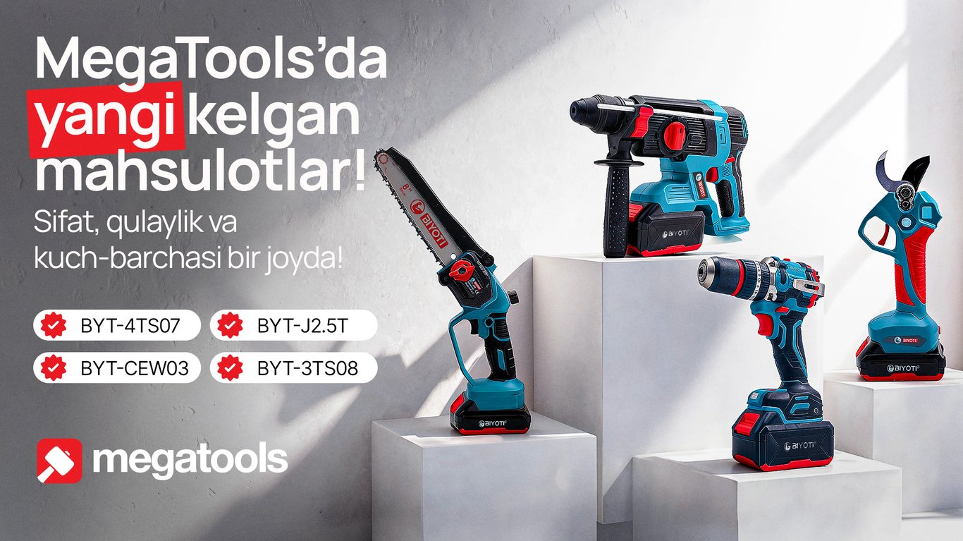MegaTools’da yangi BIYOTI mahsulotlari!