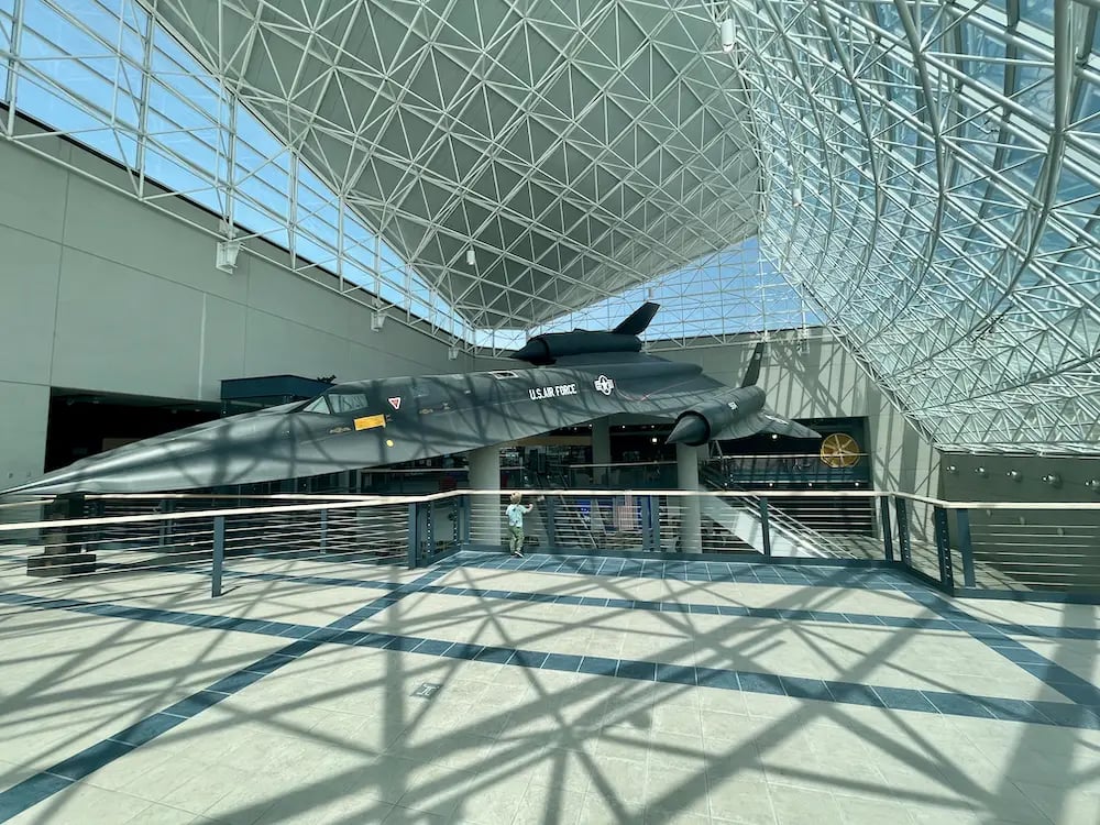 Airplane inside the Strategic Air Command & Aerospace Museum in Ashland, Nebraska