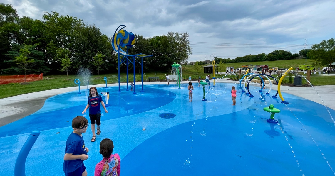 The Grove Park Splash Pad in Elkhorn, NE