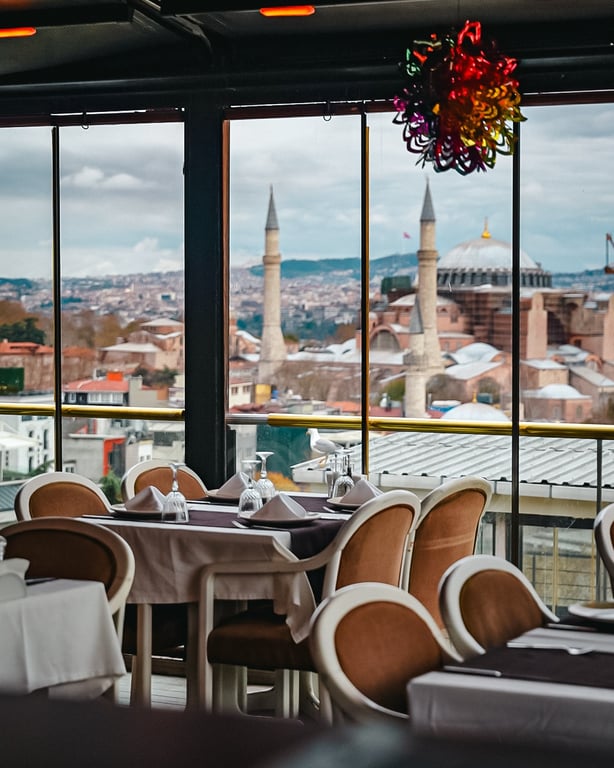 Utopian Rooftop Restaurant