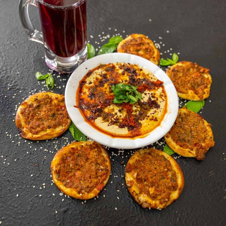 Azim Baba Lahmacun Humus,mercimek çorba,Tavuk çorba Tarsus