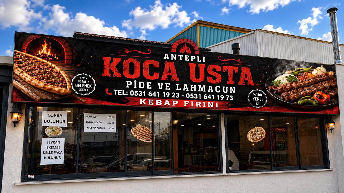 ANTEPLİ KOCA USTA PİDE VE LAHMACUN KEBAB FIRINI