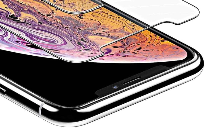 ⁦מגן מסך מזכוכית איכותי לאייפון XS MAX⁩ – תמונה ⁦3⁩