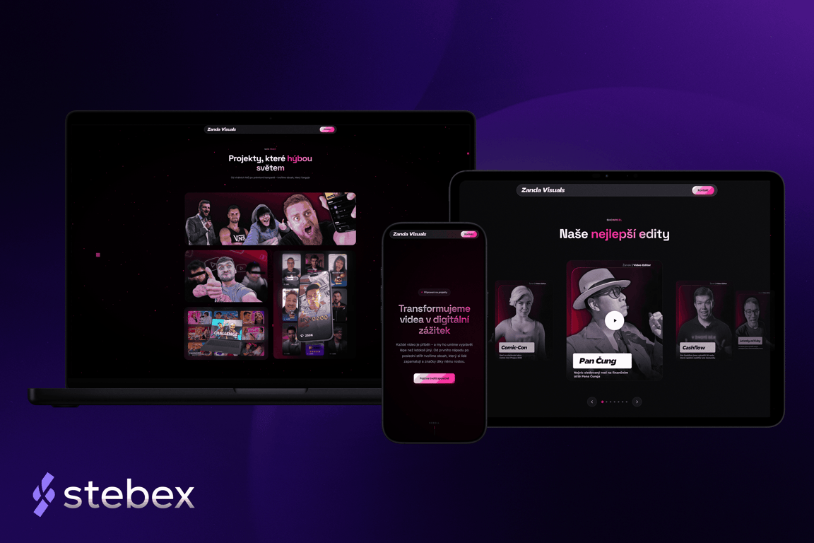 Zanda Visuals - Web pro editora videí
