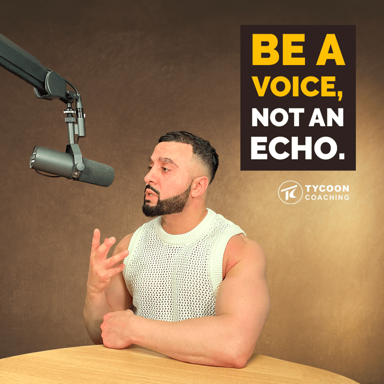 Be a voice, not an echo: Why opinions are more important than tipsBe a voice, not an echo: Why opinions are more important than tips