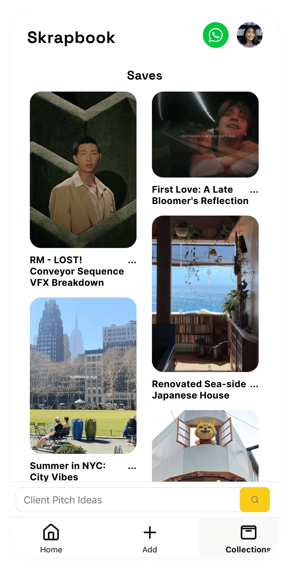 Instagram sharing to WhatsApp