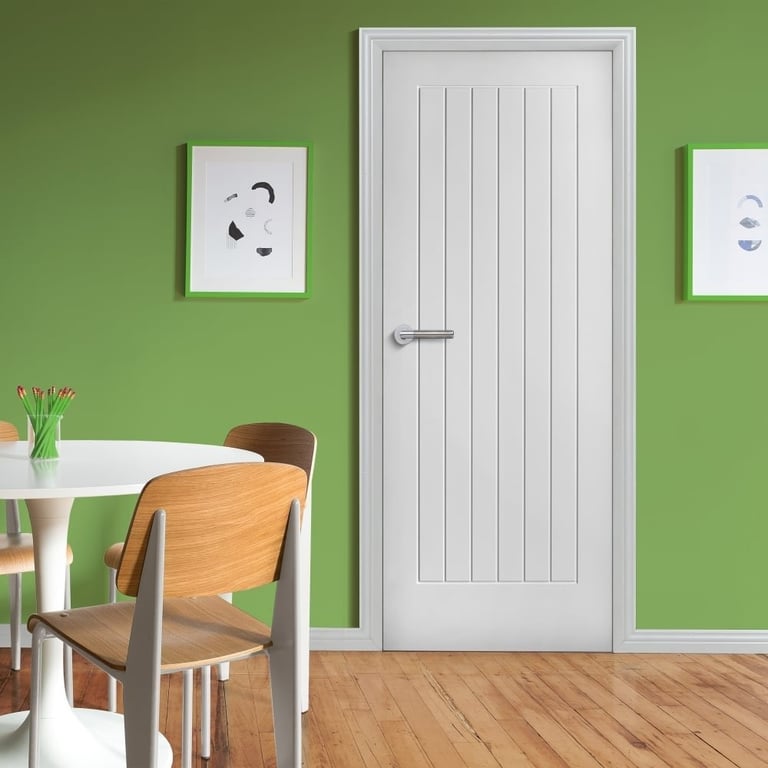 White Internal Primed Cottage FD30 Fire Door (IWPSUFFD)