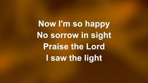 I Saw The Light