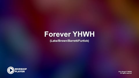 Forever YHWH