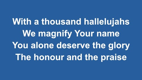 A Thousand Hallelujahs