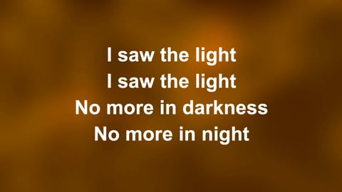 I Saw The Light