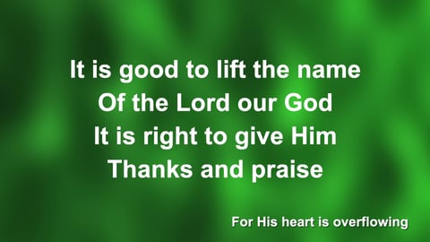 Thanks And Praise
