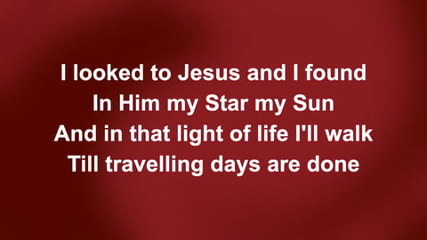 I Heard The Voice Of Jesus Say