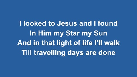 I Heard The Voice Of Jesus Say