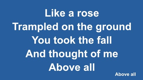 Above All (Acoustic)
