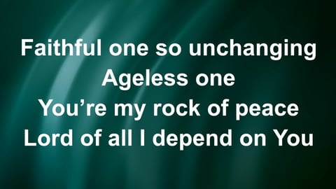 Faithful One by Worship Lyric Videos