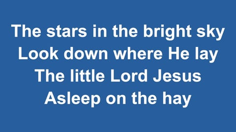 Away In A Manger (Cradle Song)