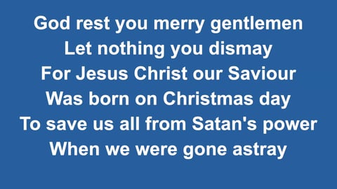 God Rest You Merry Gentlemen