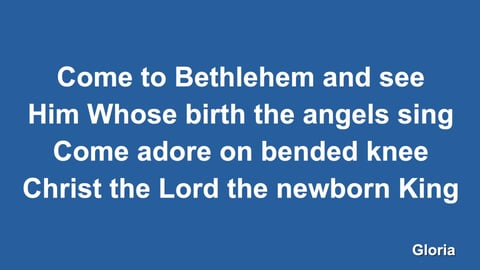 Angels We Have Heard On High