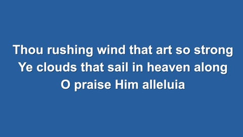 All Creatures Of Our God And King (Organ)