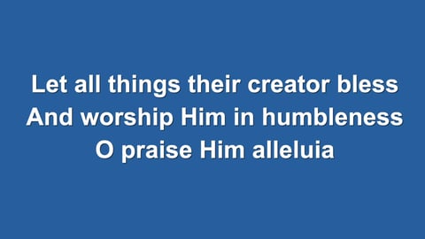 All Creatures Of Our God And King (Organ)