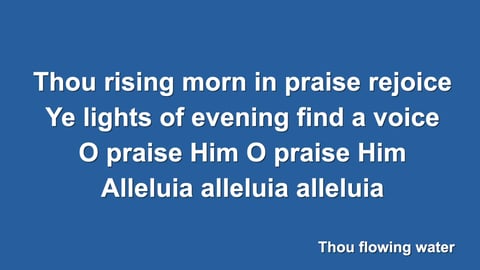 All Creatures Of Our God And King (Organ)
