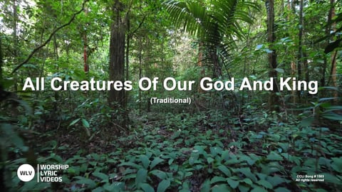 All Creatures Of Our God And King (Organ)