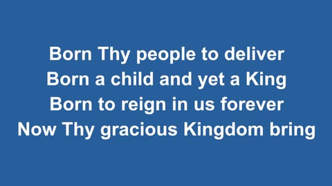 Come Thou Long Expected Jesus