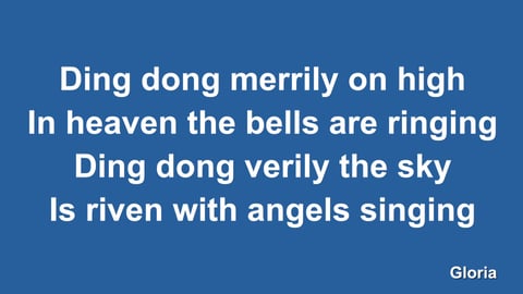 Ding Dong Merrily On High